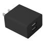 Pom Gear MaxCharge Dual USB Wall Plug Charger in Black, , large