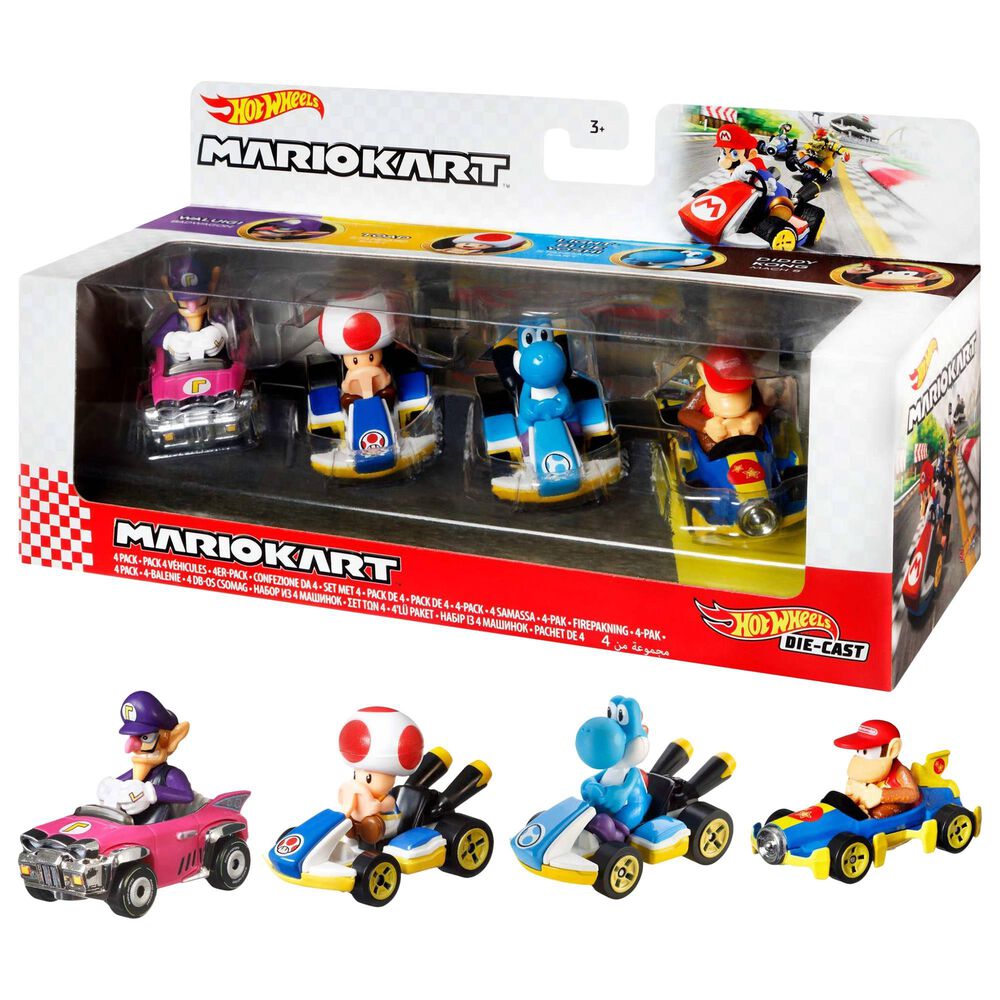 Hot Wheels Mario Kart Toad Standard Kart, , large