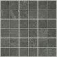 Shaw Sculpture Anthracite 12" x 12" Porcelain Mosaic Sheet, , large