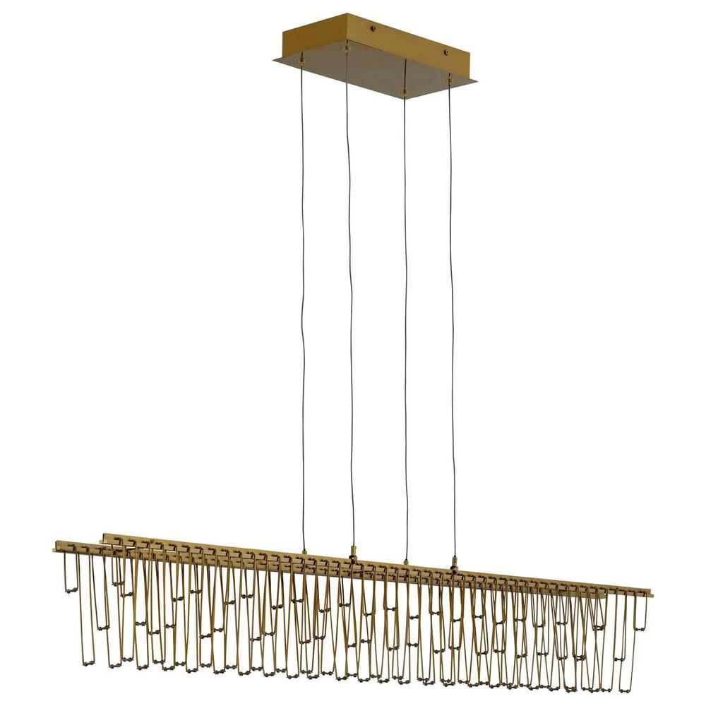 Golden Lighting Lucerna 48" 1-Light LED Linear Pendant in Gold, , large