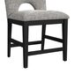 Mayberry Hill Oregon Side Chair with Grey Cushion in Black, , large