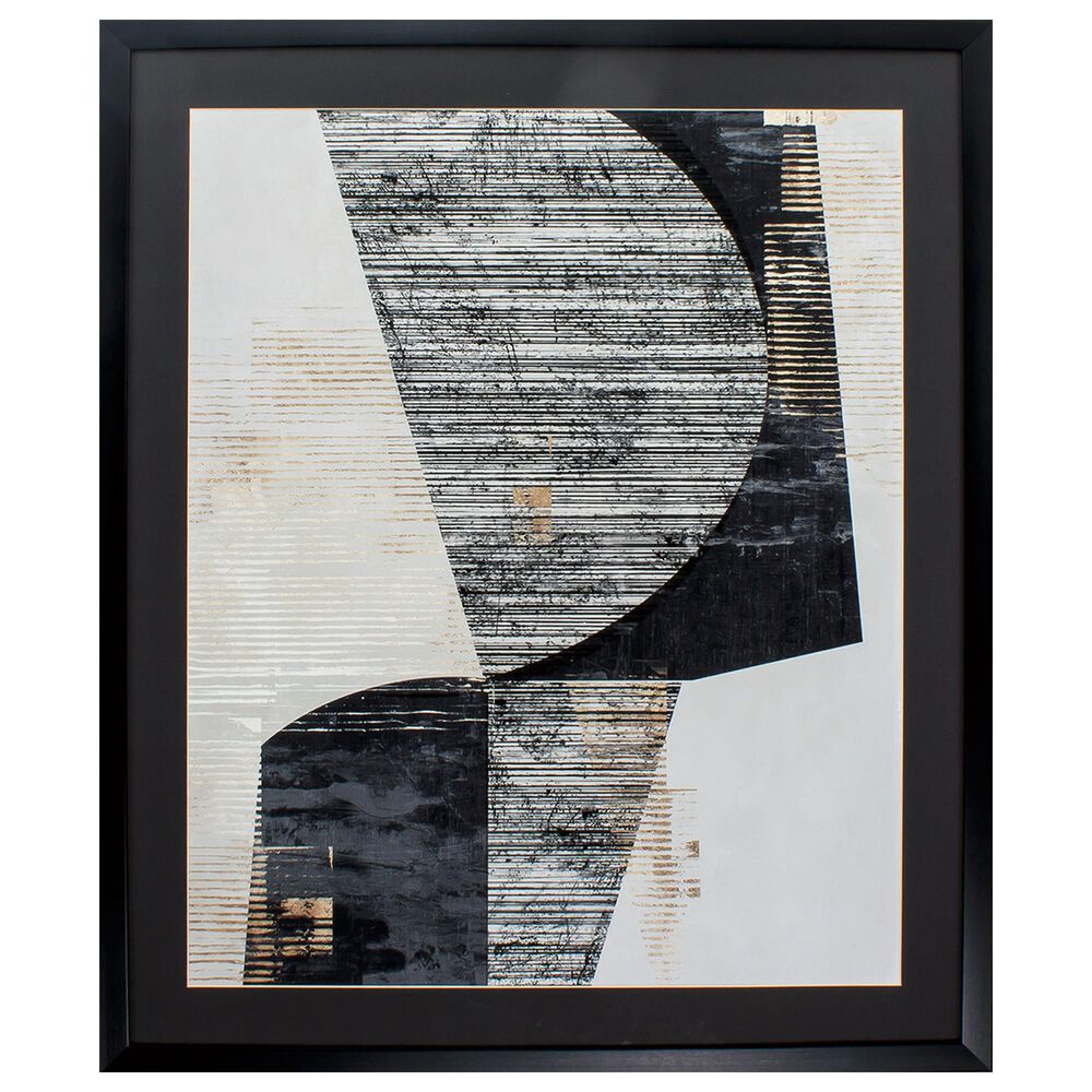 Propac "Black and Gold Lines II" Wall Art in Black & White, , large
