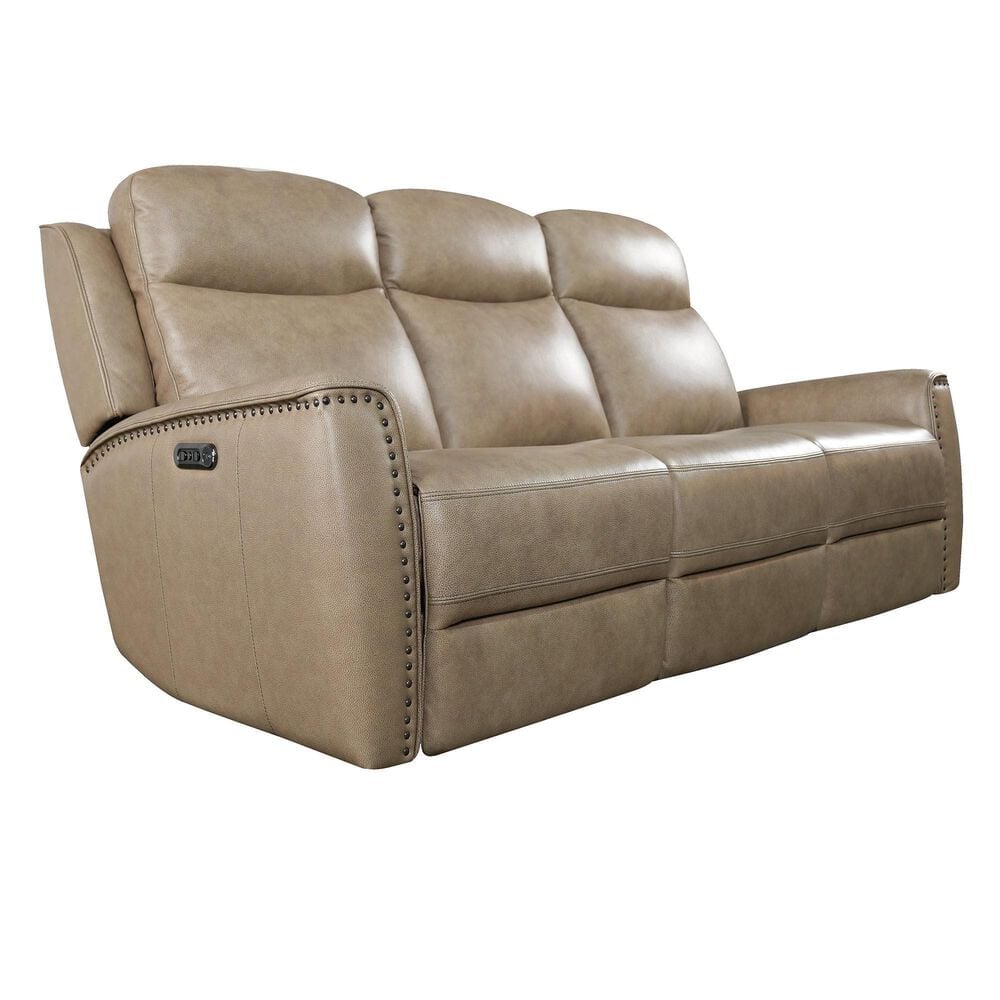 Bassett Douglas Leather Power Reclining Sofa in Wheat, , large