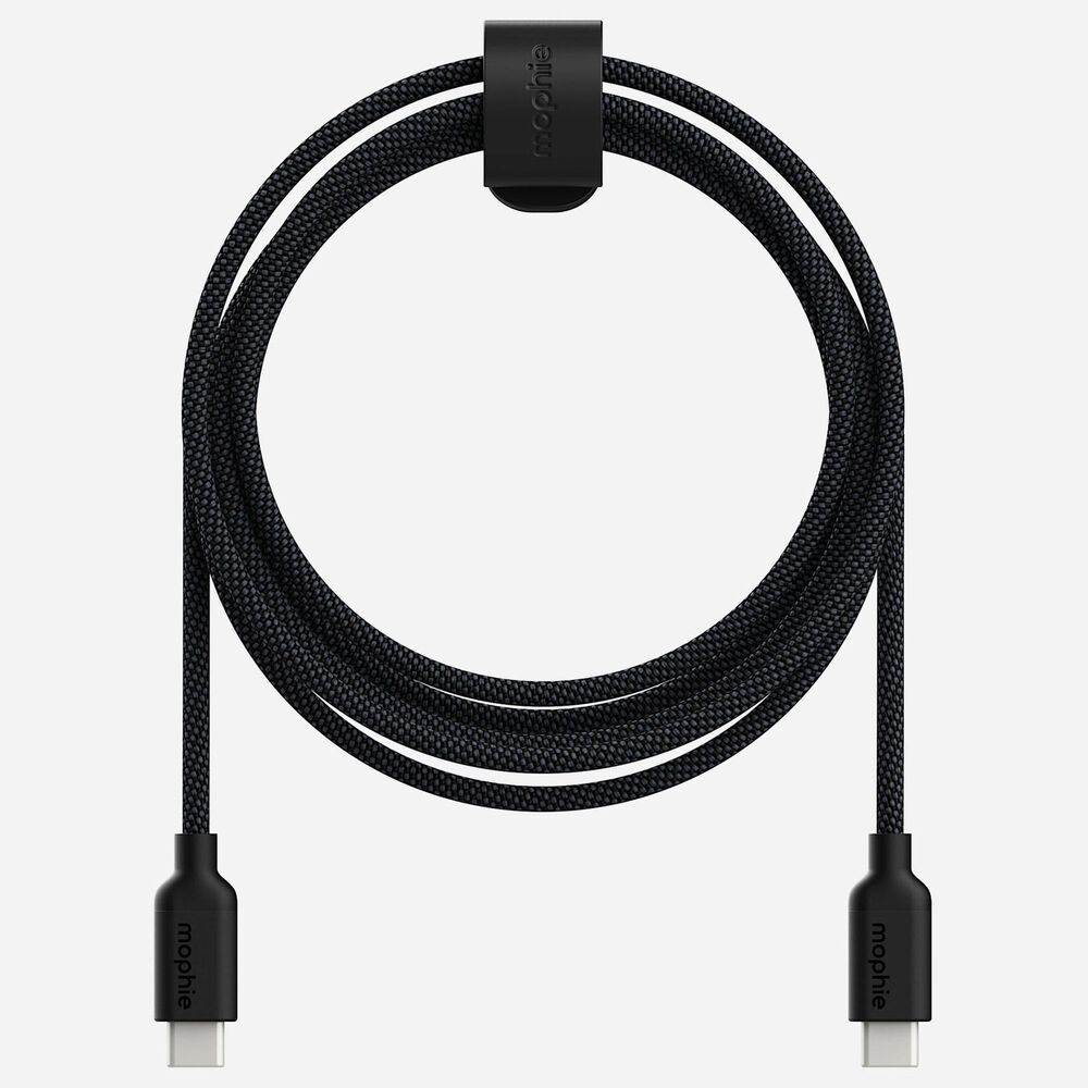 Mophie 10" USB C to USB C Cable in Black, , large