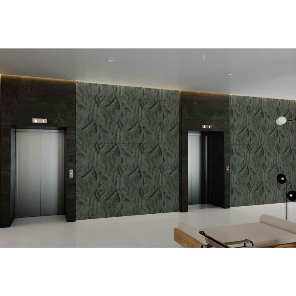 Soho Studio Artscape Wild Atelier Green 24" x 48" Porcelain Tile, , large