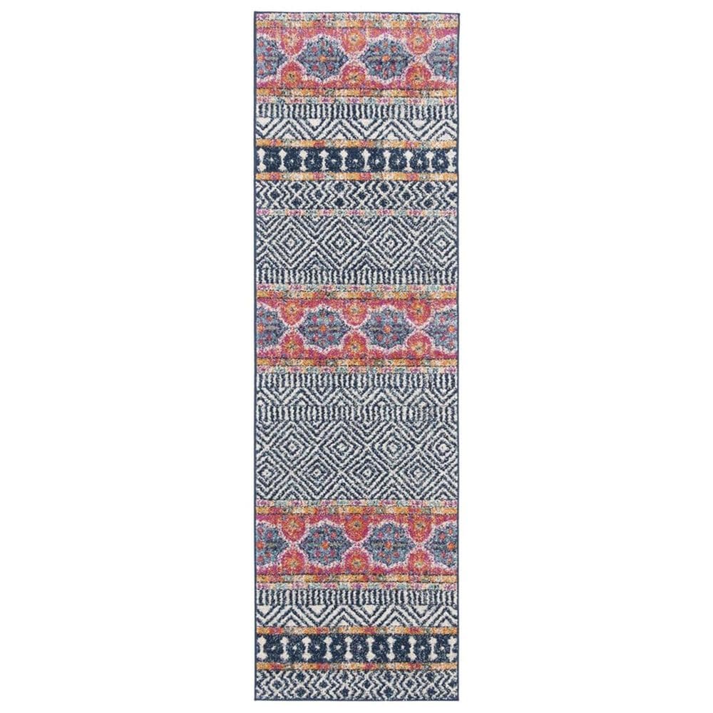Safavieh Madison MAD797N 2&#39;3&quot; x 14&#39; Navy and Ivory Runner, , large