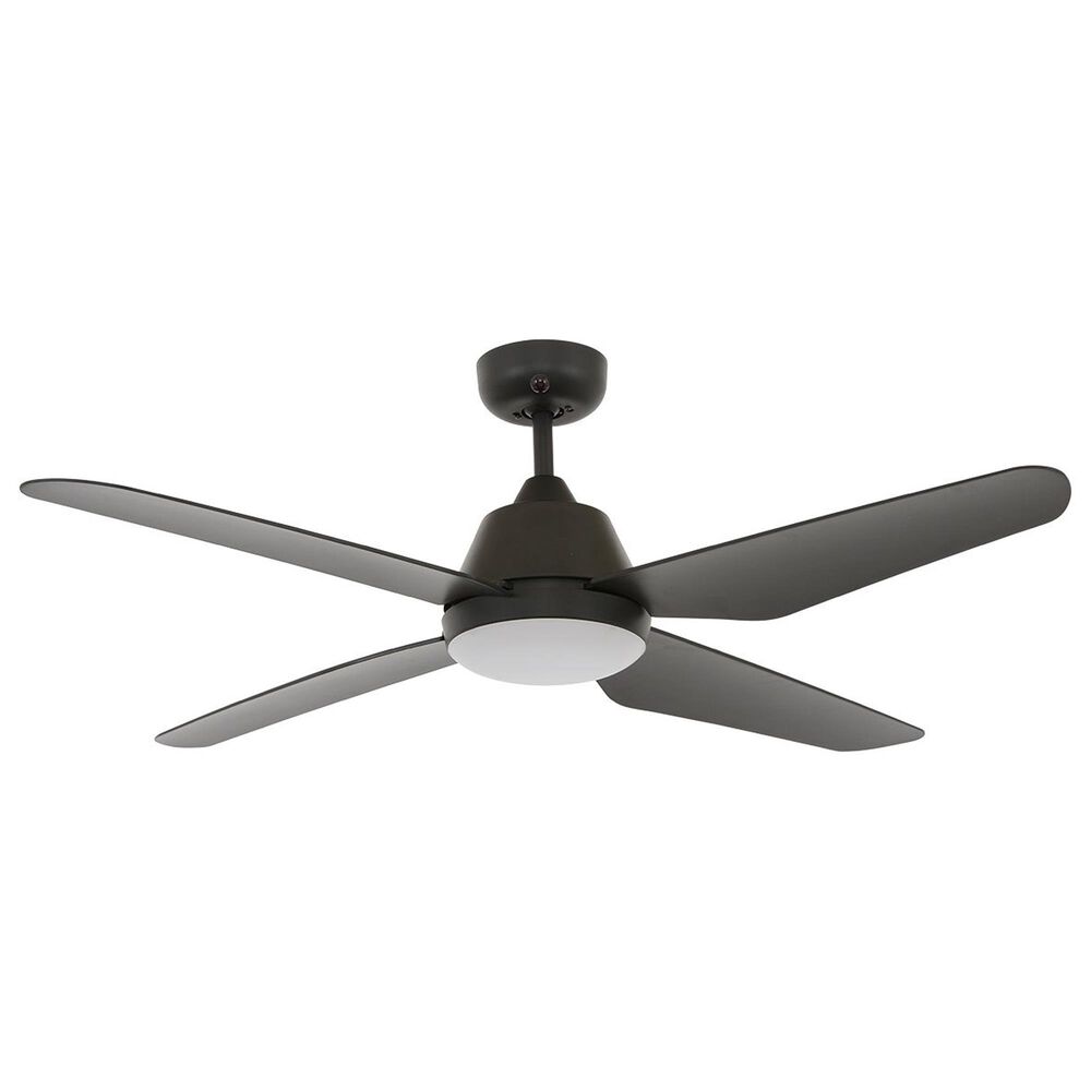 Beacon Lighting Aria 52&quot; Indoor LED Light with Remote Ceiling Fan in Black, , large
