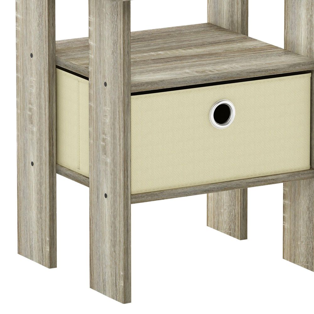 HOMLUX 1-Drawer End Table in Sonoma Oak, , large