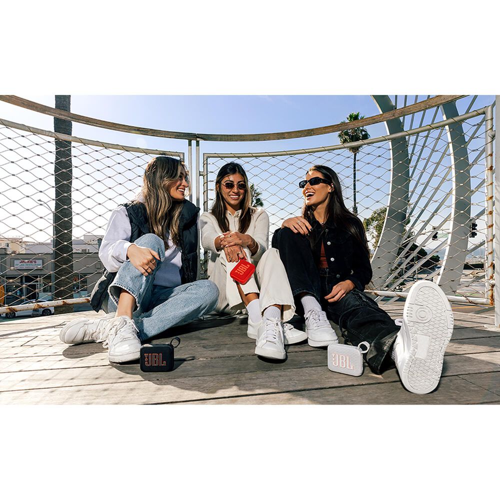 JBL Go 4 Portable Waterproof Bluetooth Speaker in Red, , large