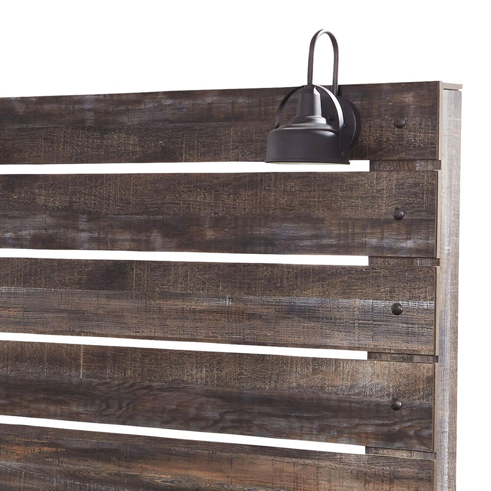 Ashley Drystan Full Panel Bed with Storage in Brown Rustic, , large