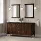 James Martin Kinnsden 72" Double Bathroom Vanity in Sable Oak with 3 cm Phantome Eclos Top and Rectangular Sinks, , large