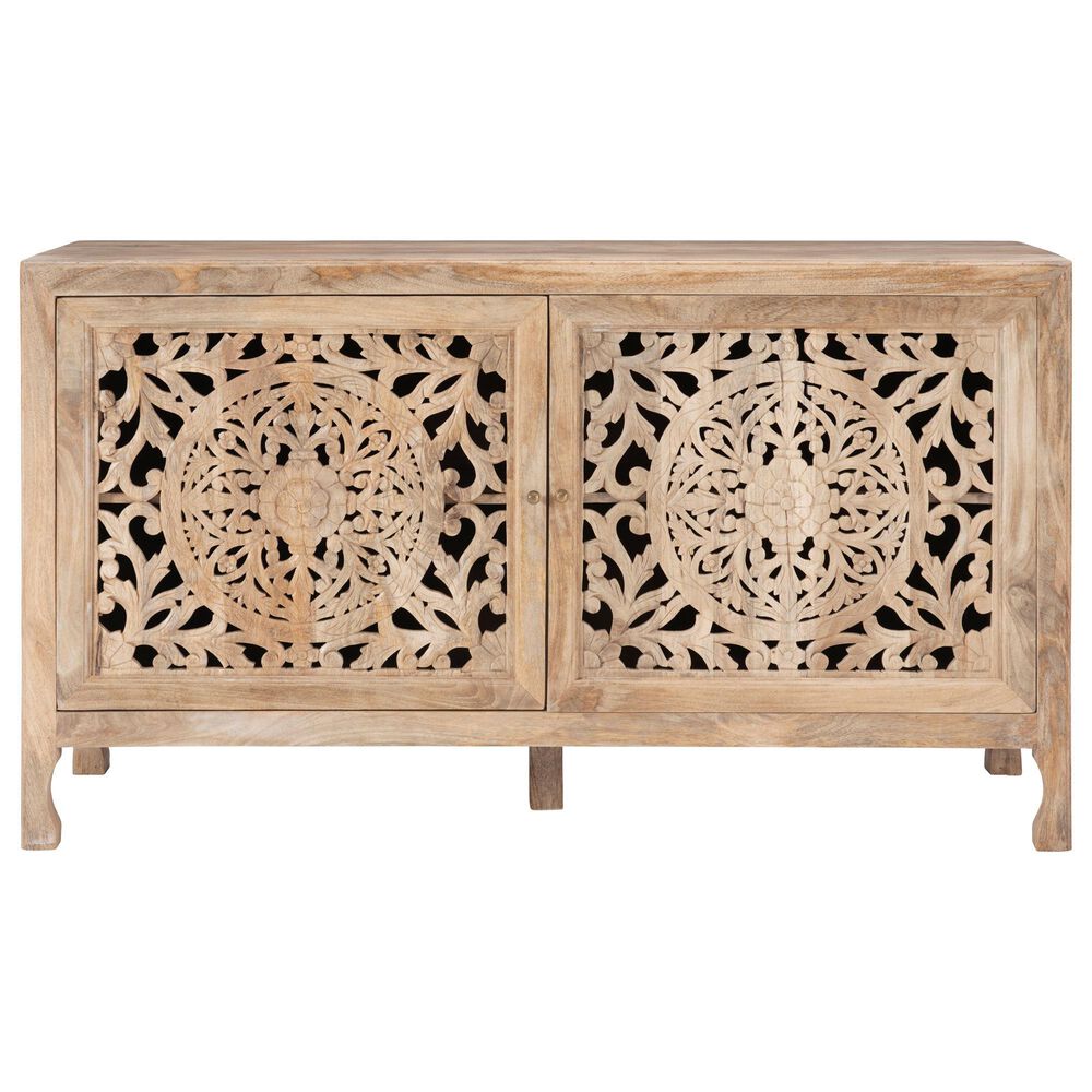 Linon Home Decor Haven 2-Door Cabinet in Antique Brown, , large