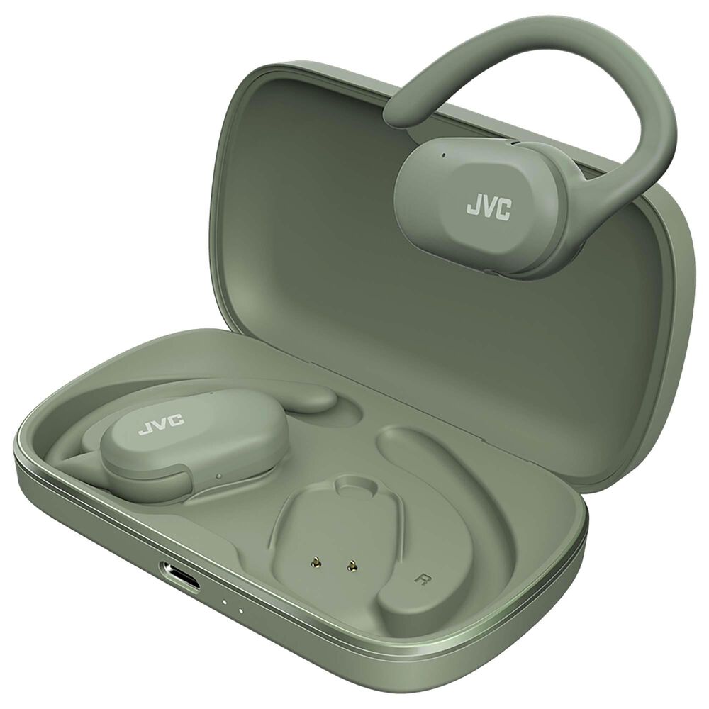 JVC Nearphones Open-Ear True Wireless Earbuds in Green, , large