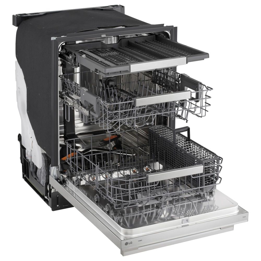 LG 24" Built-In Bar Handle Dishwasher with 3rd Rack in PrintProof Stainless Steel, , large