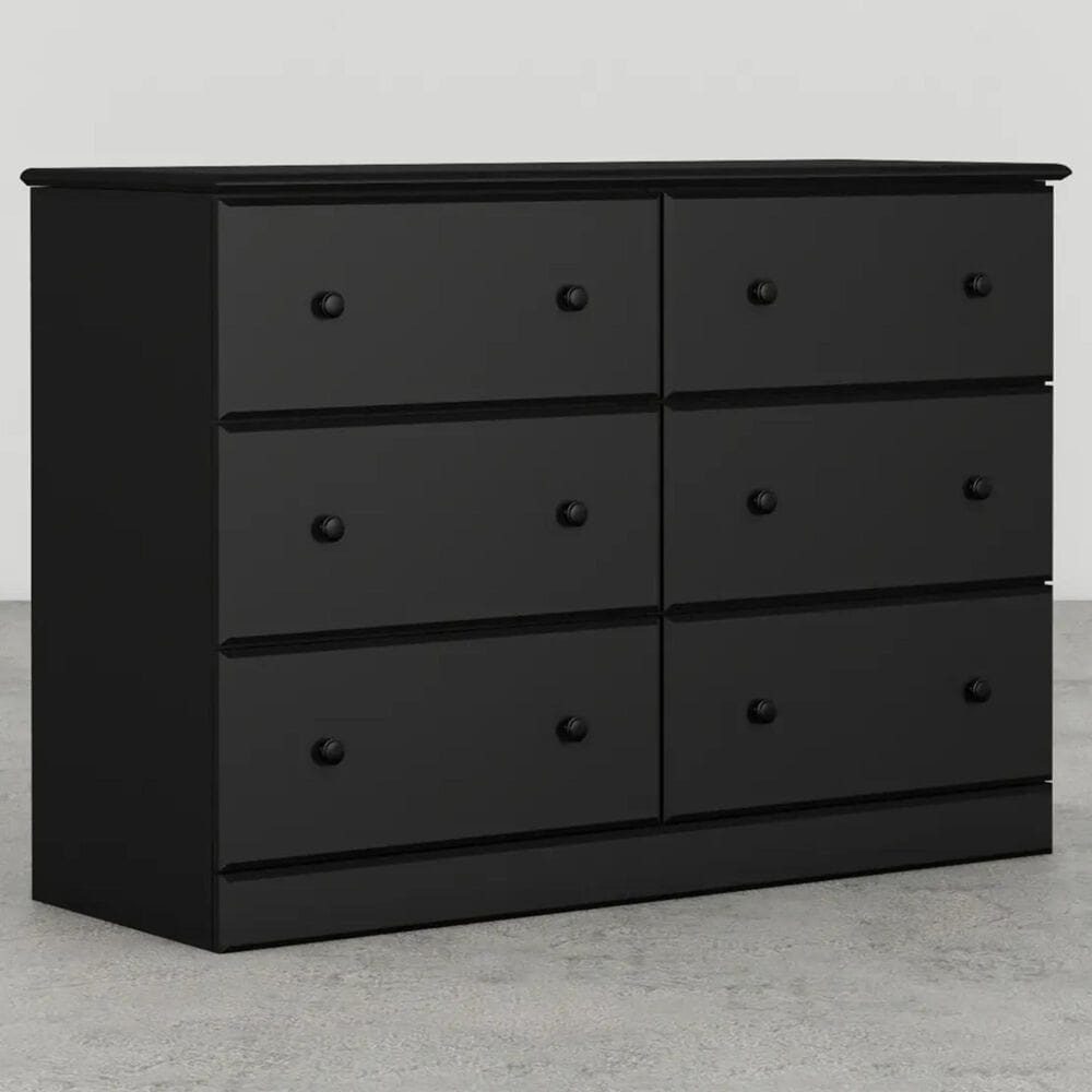 Lemoore Essentials 45" 6-Drawer Dresser Only in Black, , large