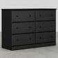 Lemoore Essentials 45" 6-Drawer Dresser Only in Black, , large