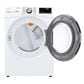 LG 5 Cu. Ft. Front Load Washer and 7.4 Cu. Ft. Electric Dryer Laundry Pair with Pedestals in White, , large