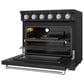 Thor Kitchen Gordon Ramsay 6 Cu. Ft. Professional Freestanding Electric Range with Stainless Steel Handle Kit in Black, , large