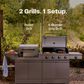 Tytus Anaheim and Emberwood 3-Piece Modular Duo with Pellet Grill in Gunmetal Gray, , large