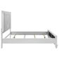 New Heritage Design Stardust Queen Panel Bed in White and Silver, , large
