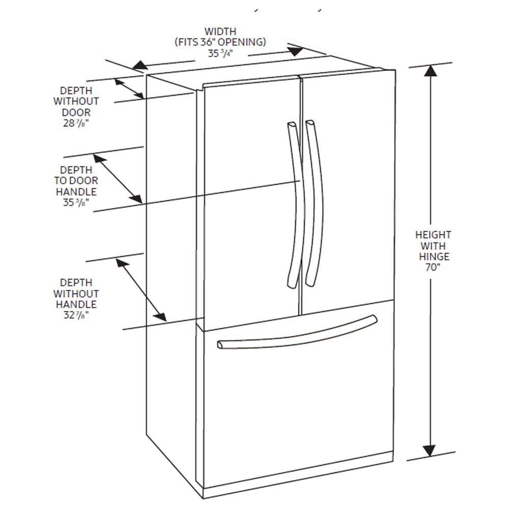 samsung refrigerator dimensions