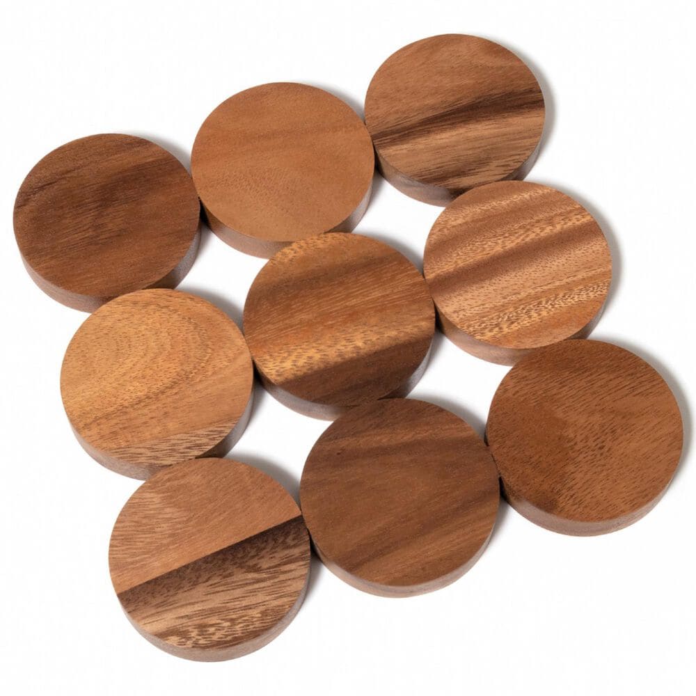 Lipper International Acacia Dotted Trivet in Brown, , large