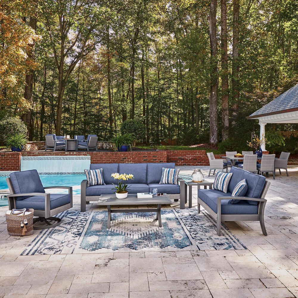 Ashley Half Moon Beach Square End Table in Gray, , large