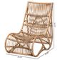 Baxton Studio Genera Rattan Lounge Chair in Natural, , large