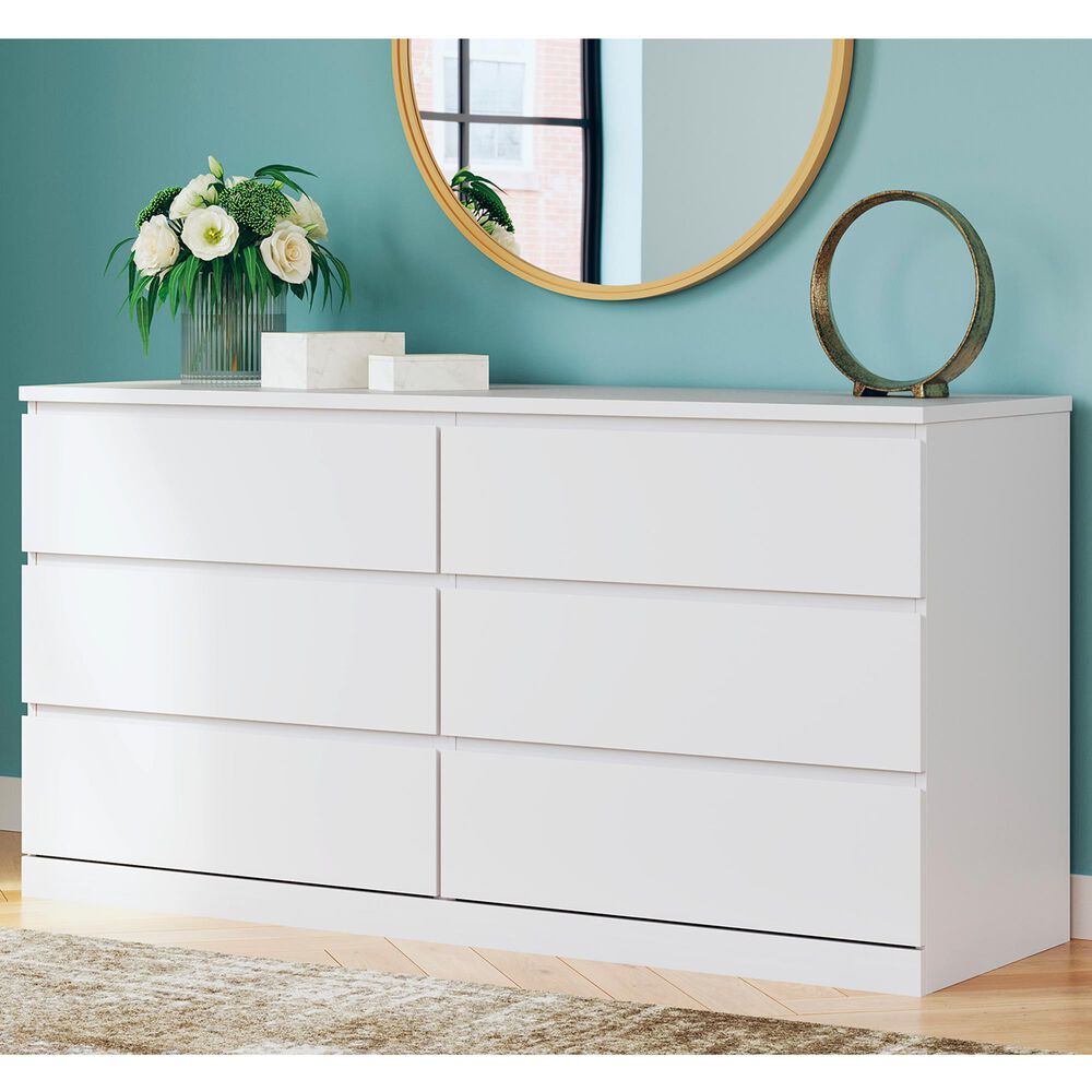 Ashley Onita 6-Drawer Dresser in White, , large