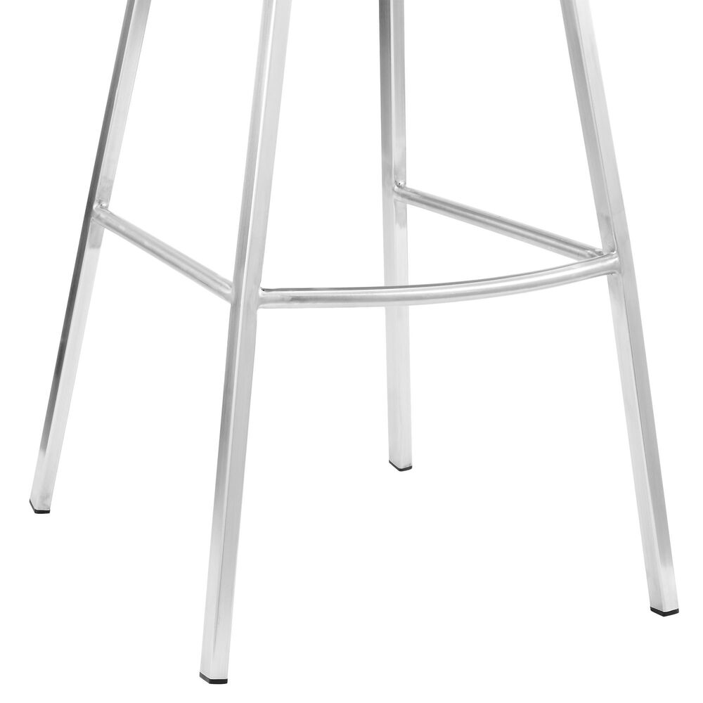 Blue River Tandy 30&quot; Barstool in Gray and Stainless Steel, , large