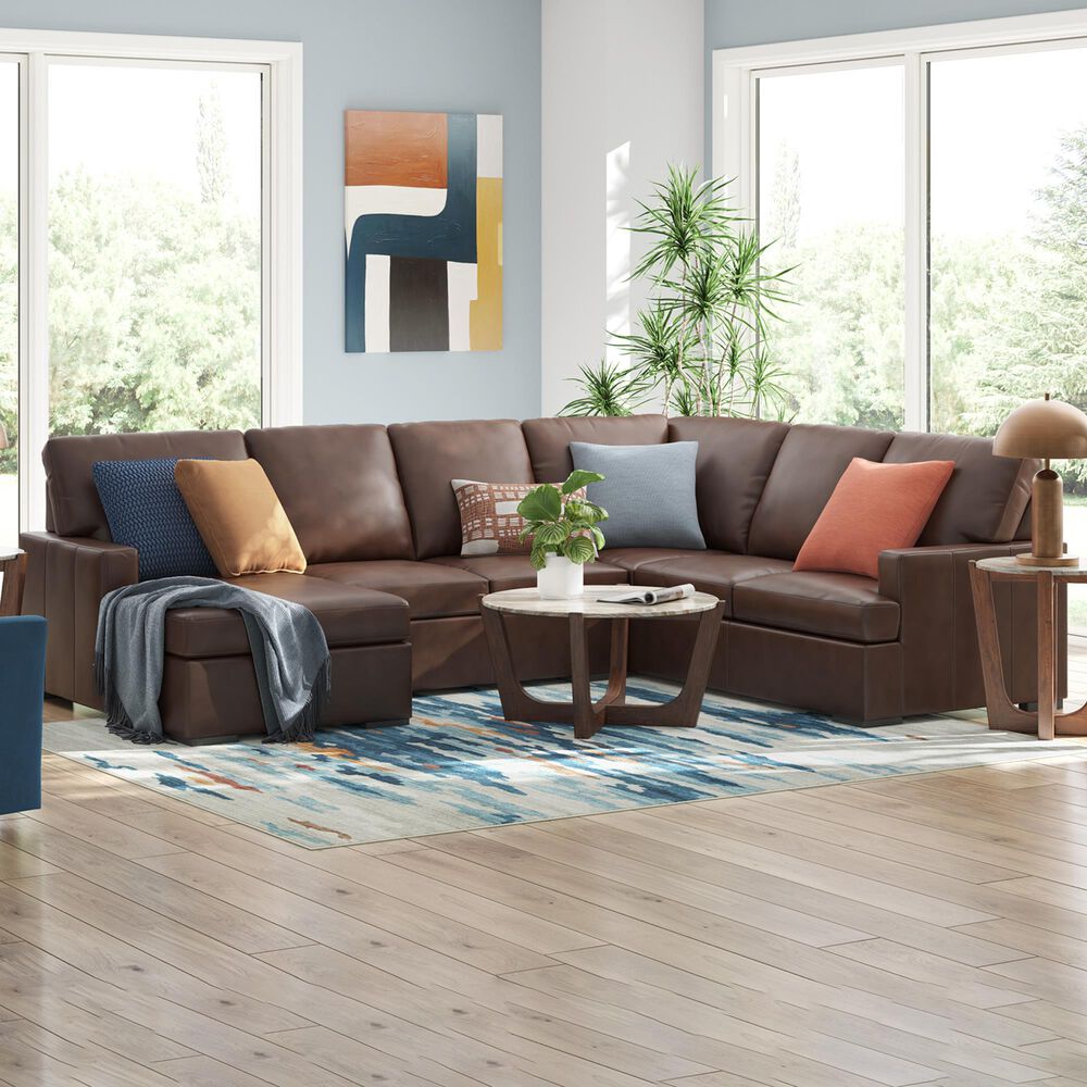 Ashley McDowlan 3-Piece Stationary Left Facing Sectional with Chaise in Coffee, , large