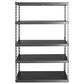 Gladiator 48" Wide Ez Connect Rack with Five 18" Deep Shelves in Hammered Granite, , large