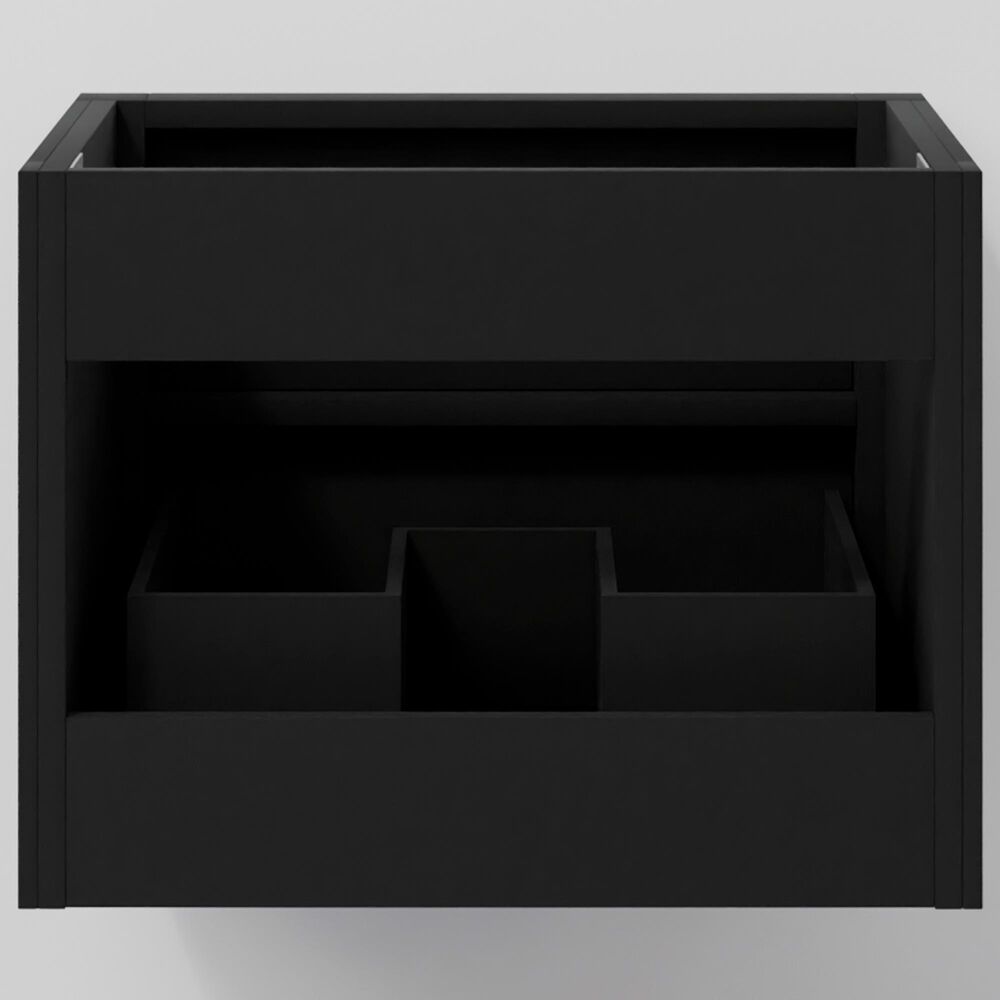 Lexora Home Castor 24" Single Bathroom Vanity in Black with White Acrylic Top and Rectangular Sink, , large