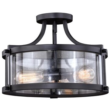 Vaxcel Holbrook 3-Light Semi Flush Mount in Noble Bronze, , large