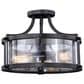 Vaxcel Holbrook 3-Light Semi Flush Mount in Noble Bronze, , large