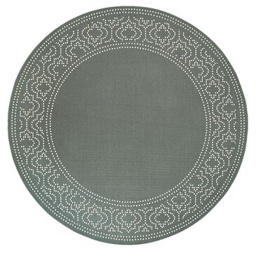 Oriental Weavers Marina 7"10" Round Grey and Ivory Area Rug, , large