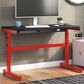 Ashley Lynxtyn Adjustable Height Desk in Red and Black, , large