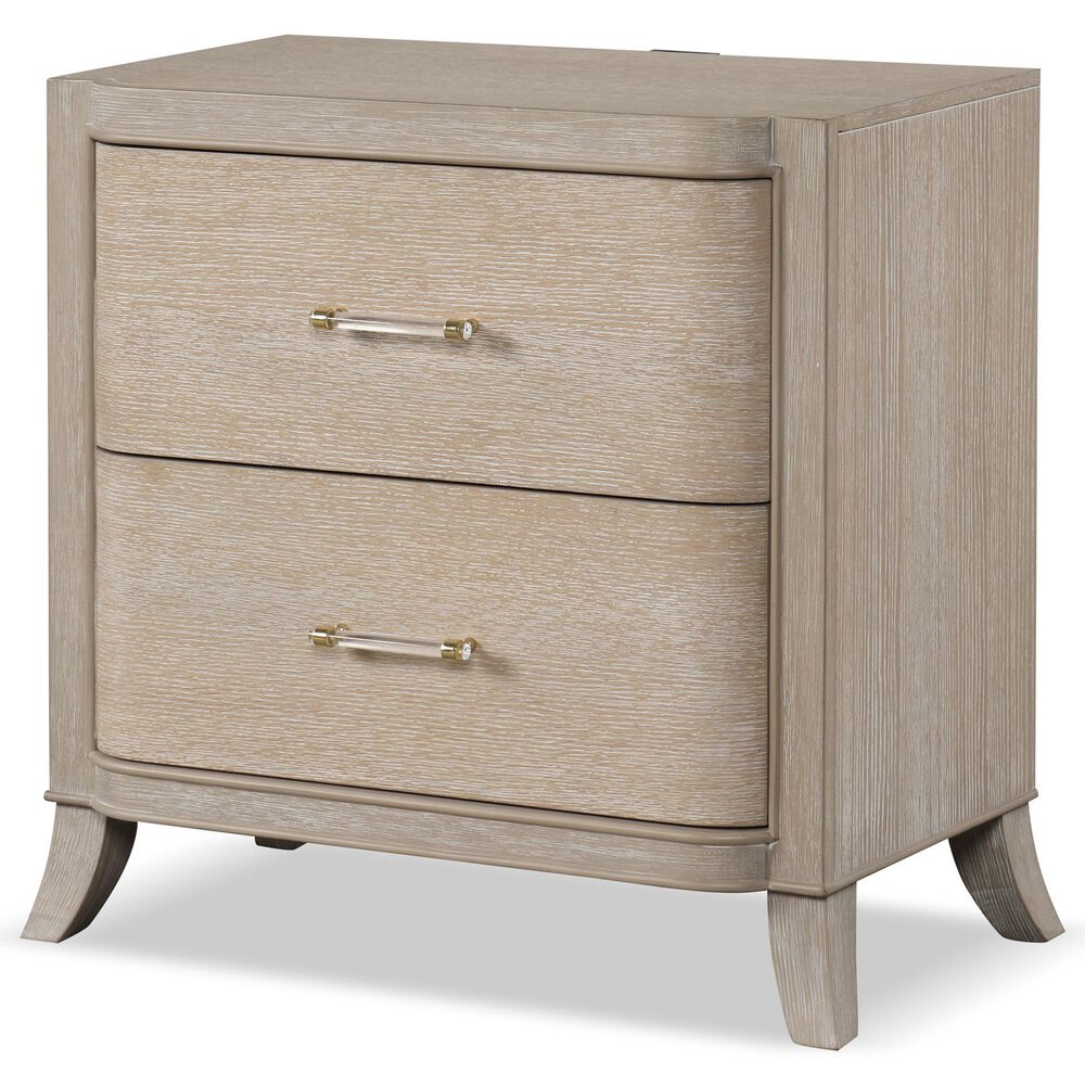 Furniture of America Candra 2-Drawer Nightstand in Natural Oak, , large