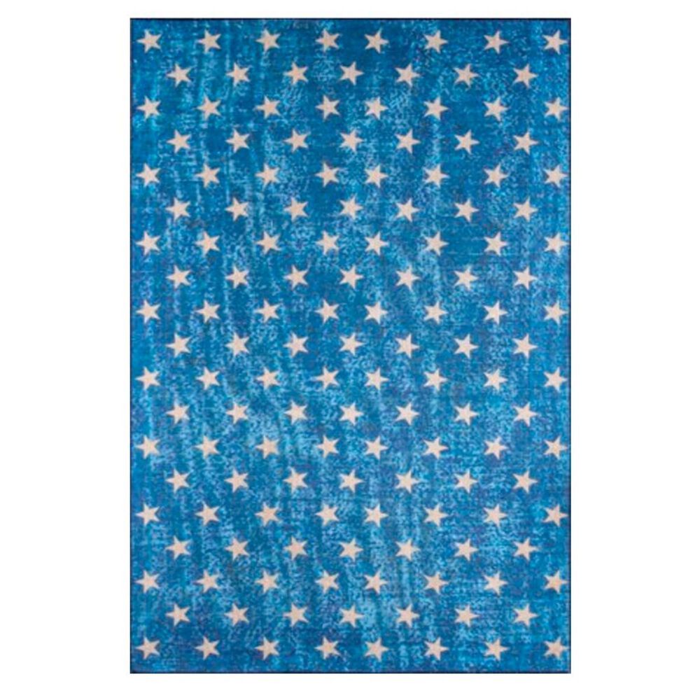 Momeni District DIS-7 3" 3" x 5" Blue Area Rug , , large