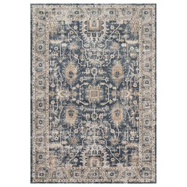 Loloi Teagan TEA-03 2"8" x 4" Denim and Pebble, , large