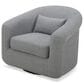Kuka (Hk) Trade Co Lmt Motion Clemente Accent Swivel Chair in Lila Slate, , large