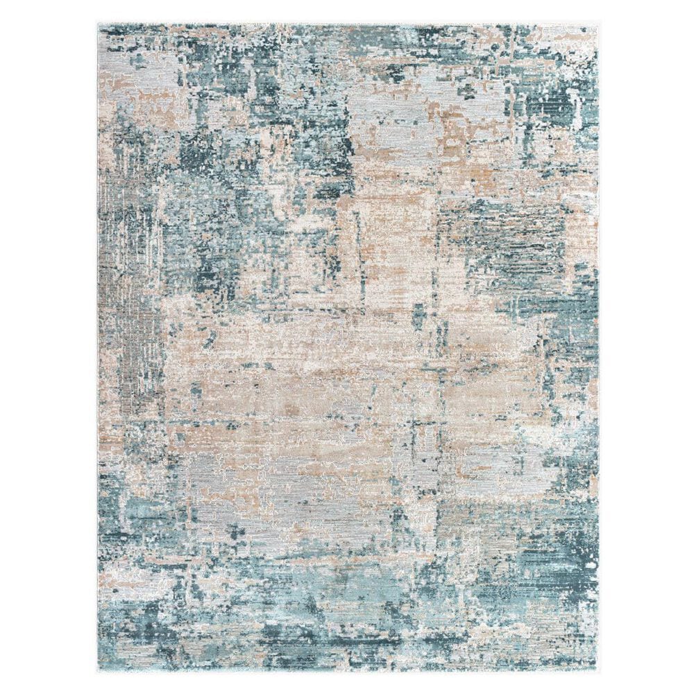 Surya Brunswick 2" x 3" Dusty Sage, Light Gray, Olive, Pale Blue, Taupe, Teal and Navy Area Rug, , large