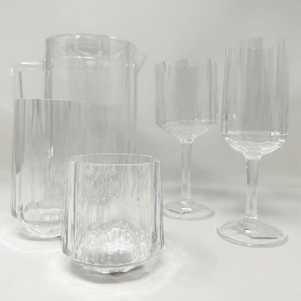 LeadingWare Crystal Diamond 12 Oz Double Old Fashioned Tumbler in Clear, , large