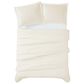 Pem America Cannon Solid 3-Piece Full/Queen Duvet Cover Set in Ivory, , large