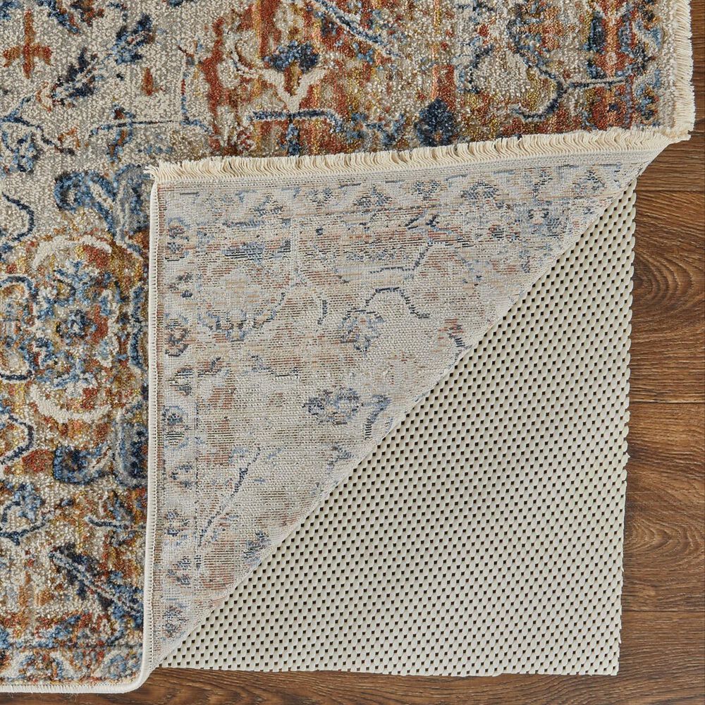 Feizy Kaia 2&#39;6&quot; x 8&#39; Beige and Multicolor Runner, , large
