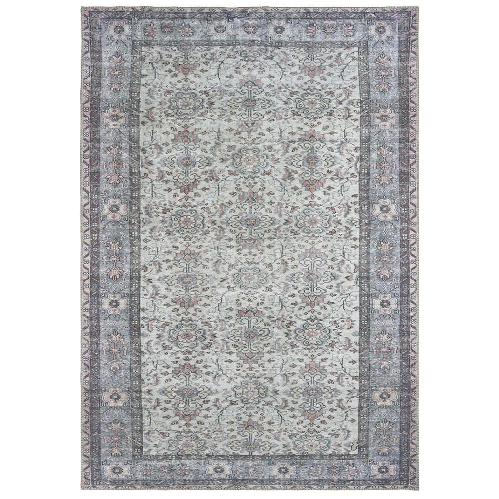 Oriental Weavers Sofia 85814 8"3" x 11"6" Ivory and Blue Area Rug, , large