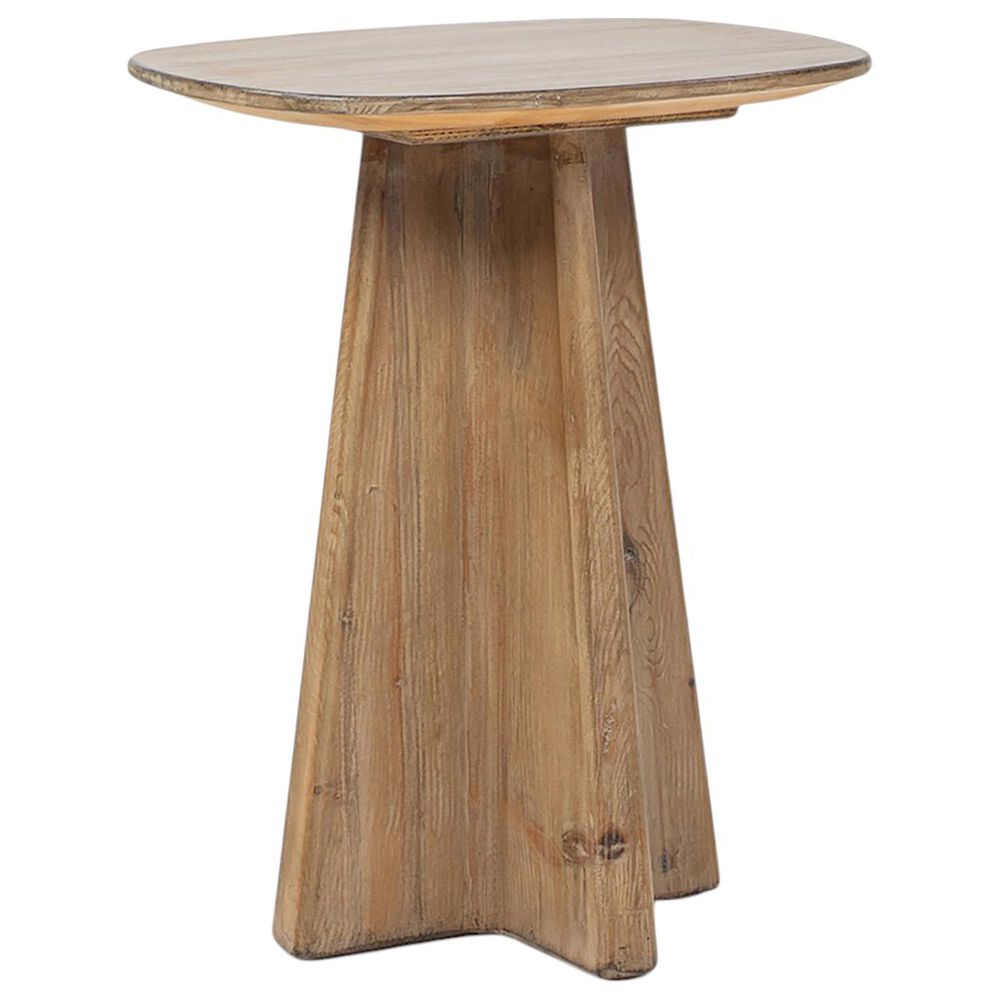 Jennifer Taylor Home Clarence End Table in Antique Natural Brown, , large