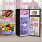 HOMLUX 4.5 Cu. Ft. Mini Upright Refrigerator with 1 Cu. Ft. Top Freezer in Black, , large