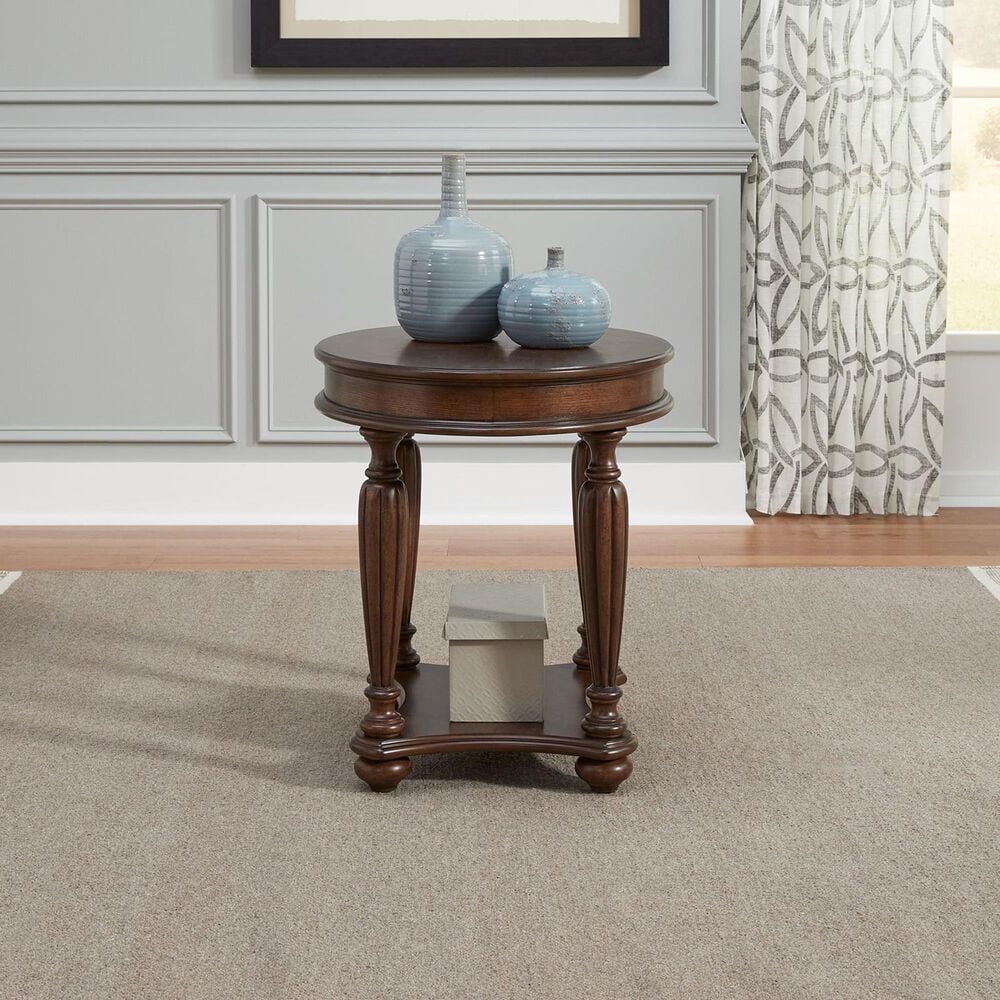 Belle Furnishings Allington End Table in Satin Sienna, , large