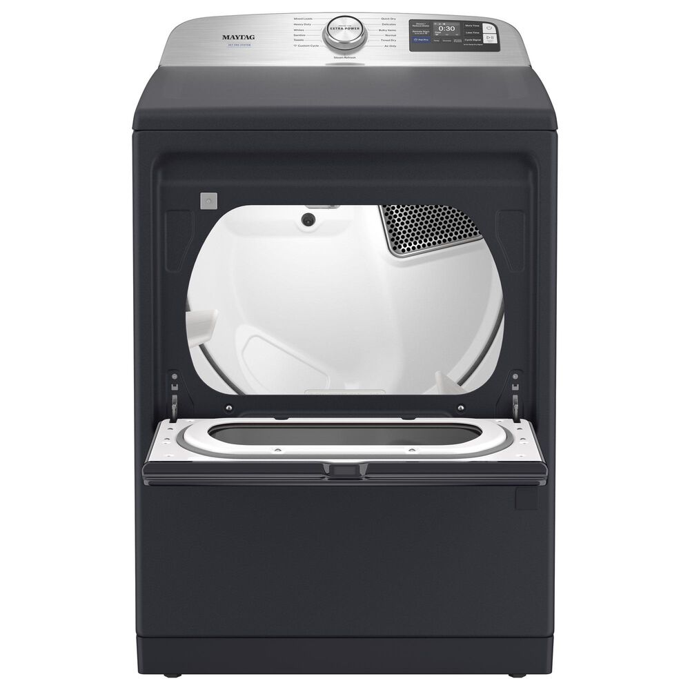 Maytag 7.4 Cu. Ft. Smart Front Load Dryer with Pet Pro Option in Midnight Steel, , large